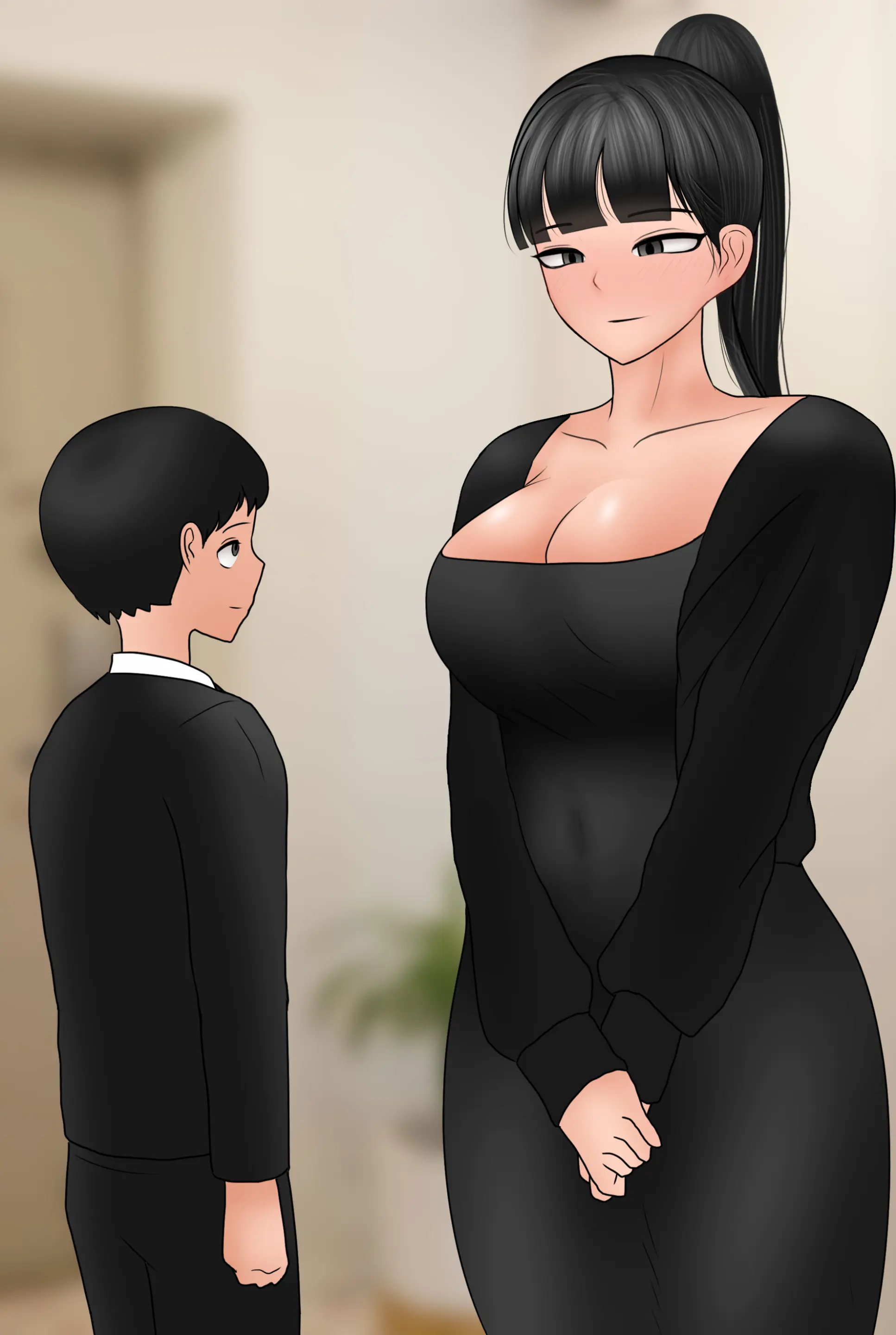 배구선수 출신 아내와 네토마조 플레이 하는 만화 Playing Cuckold Slave With Wife